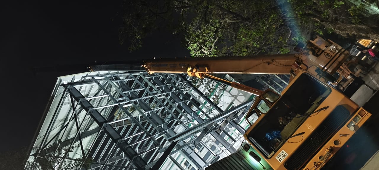 commercial steel erection chennai